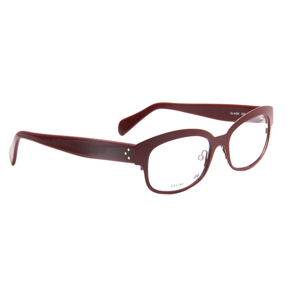 CELINE CL 41307 E9Q RED EYEGLASSES FRAME 52-17 AUTHENTIC DESIGNER RX OPTICAL - Picture 3 of 3